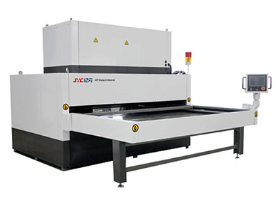 RF Press Edge Gluer of Dual Working Table Version