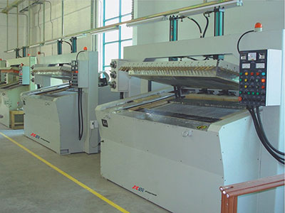 RF Press Edge Gluer of Slant Working Table Version